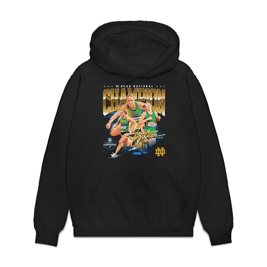 Notre Dame - NCAA Women's Track & Field : Jadin O'Brien - Premium Hooded Sweatshirt-0
