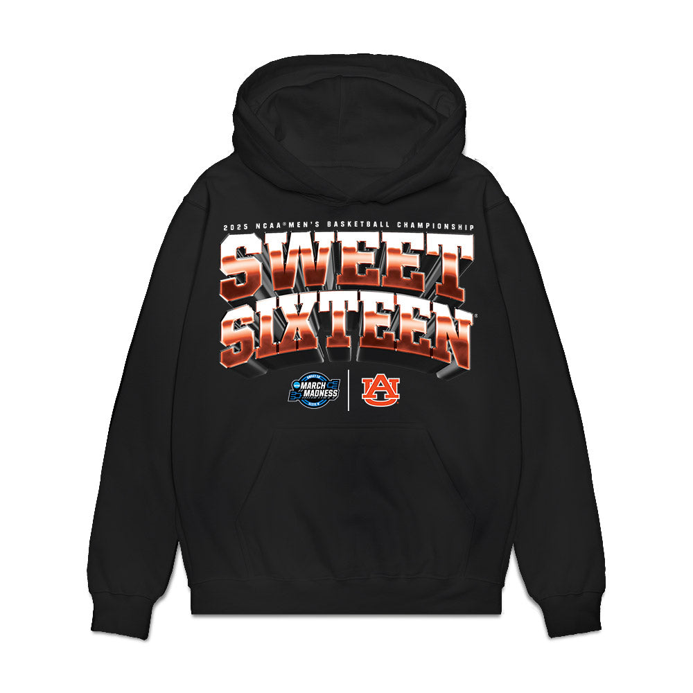 Auburn - NCAA Men's Basketball : - NCAA® March Madness® 2025 Sweet 16 Team Premium Hooded Sweatshirt-0
