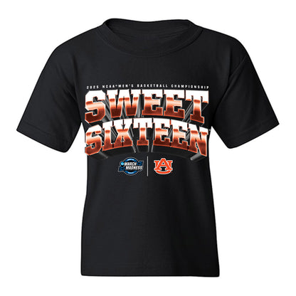 Auburn - NCAA Men's Basketball : - NCAA® March Madness® 2025 Sweet 16 Team Youth T-Shirt-0