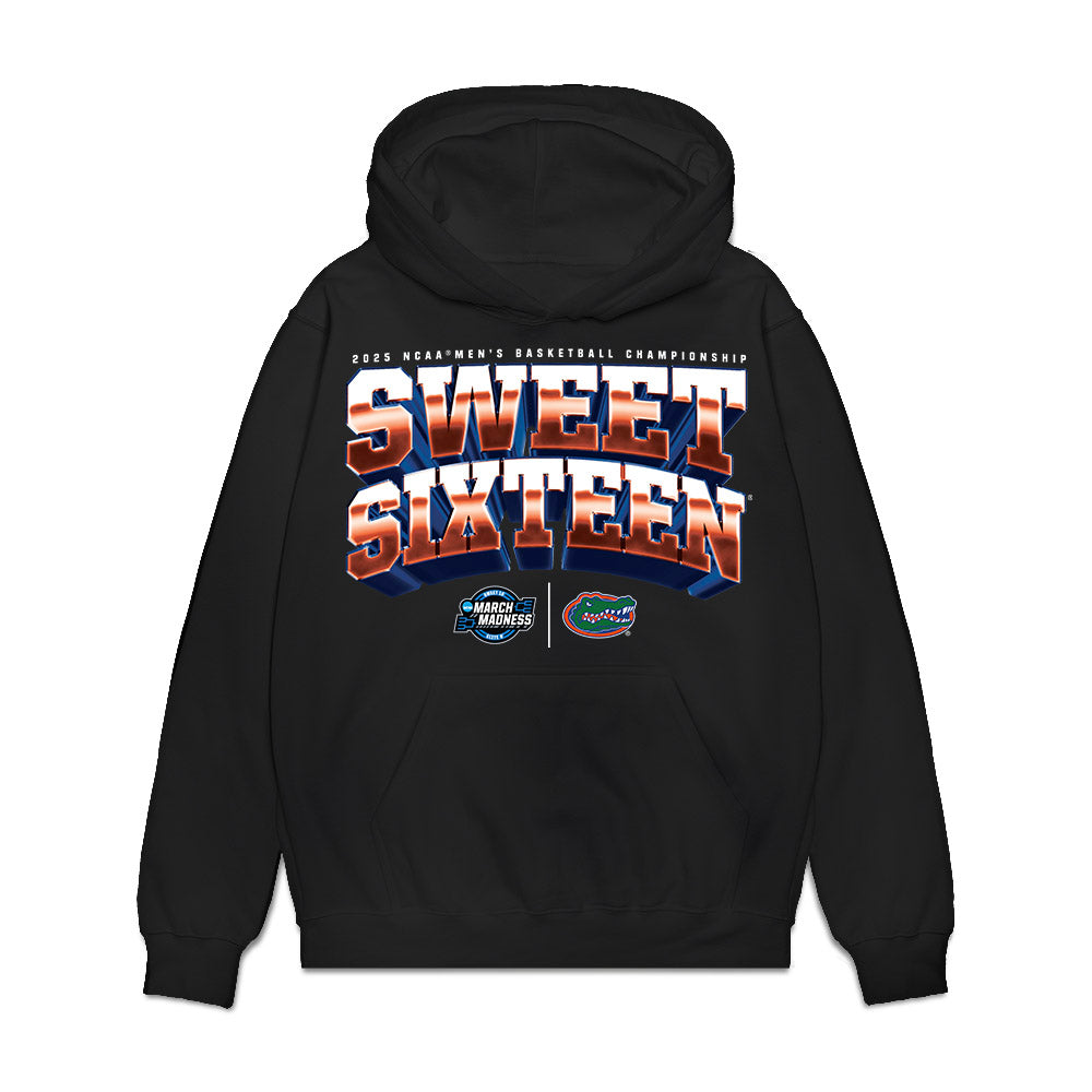 Florida - NCAA Men's Basketball : - NCAA® March Madness® 2025 Sweet 16 Team Premium Hooded Sweatshirt-0
