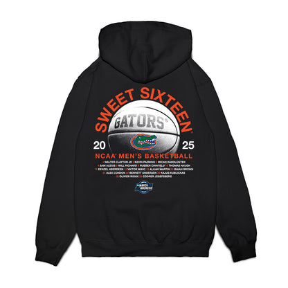 Florida - NCAA Men's Basketball : - NCAA® March Madness® 2025 Sweet 16 Roster Premium Hooded Sweatshirt-1