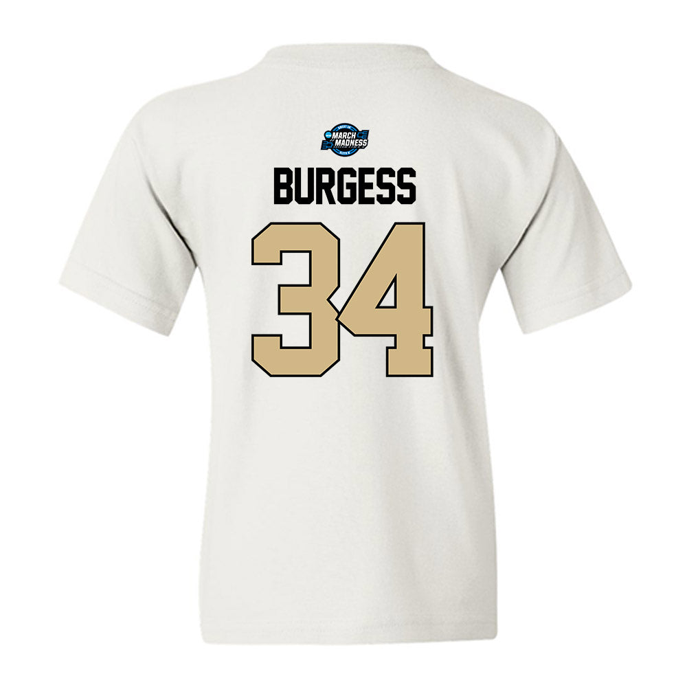 Purdue - NCAA Men's Basketball : Raleigh Burgess - NCAA® March Madness® 2025 Sweet 16 Shersey Youth T-Shirt-1
