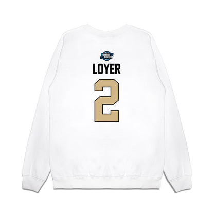 Purdue - NCAA Men's Basketball : Fletcher Loyer - NCAA® March Madness® 2025 Sweet 16 Shersey Premium Crewneck Sweatshirt-1