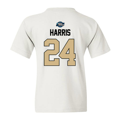 Purdue - NCAA Men's Basketball : Gicarri Harris - NCAA® March Madness® 2025 Sweet 16 Shersey Youth T-Shirt-1