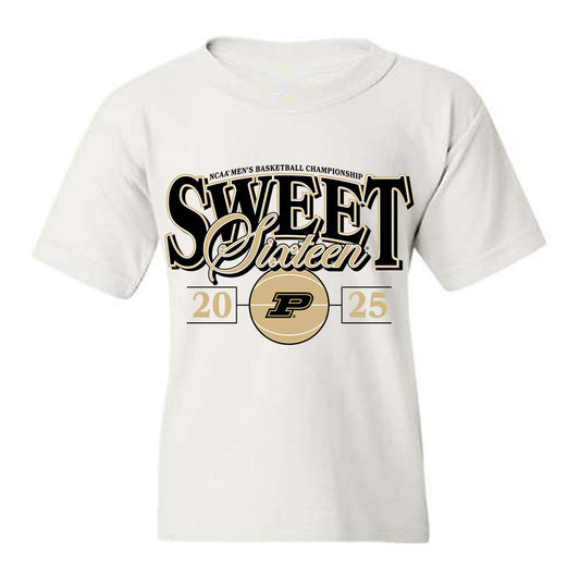 Purdue - NCAA Men's Basketball : CJ Cox - NCAA® March Madness® 2025 Sweet 16 Shersey Youth T-Shirt-0