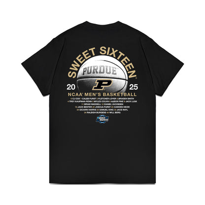 Purdue - NCAA Men's Basketball : - NCAA® March Madness® 2025 Sweet 16 Roster Premium T-Shirt-1