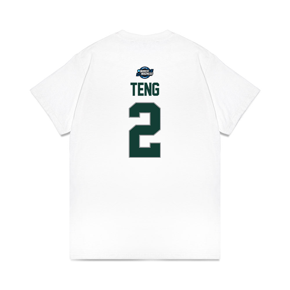 Michigan State - NCAA Men's Basketball : Kur Teng - NCAA® March Madness® 2025 Sweet 16 Premium T-Shirt-1