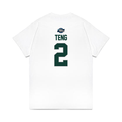 Michigan State - NCAA Men's Basketball : Kur Teng - NCAA® March Madness® 2025 Sweet 16 Premium T-Shirt-1