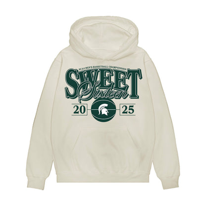 Michigan State - NCAA Men's Basketball : Davis Smith - NCAA® March Madness® 2025 Sweet 16 Premium Hooded Sweatshirt-0