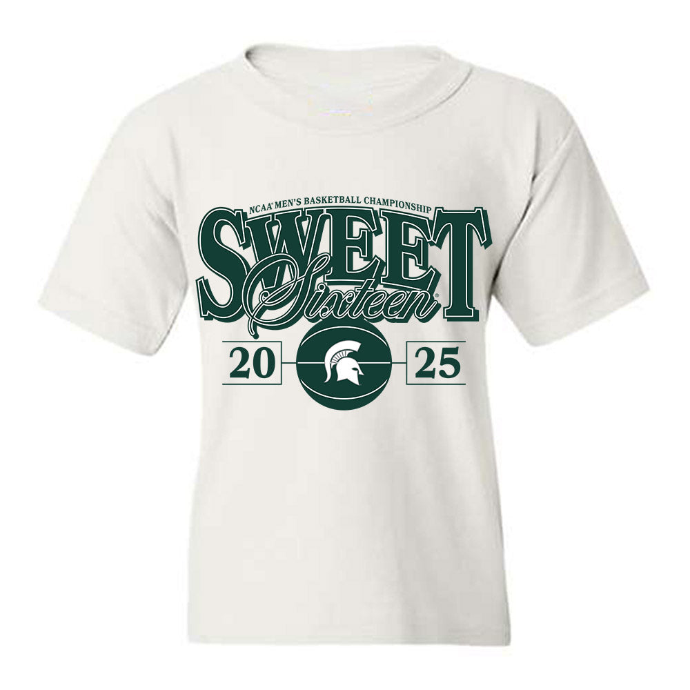 Michigan State - NCAA Men's Basketball : Coen Carr - NCAA® March Madness® 2025 Sweet 16 Youth T-Shirt-0