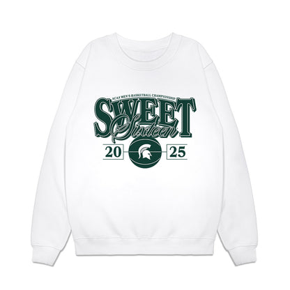 Michigan State - NCAA Men's Basketball : Colin Walton - NCAA® March Madness® 2025 Sweet 16 Premium Crewneck Sweatshirt-0