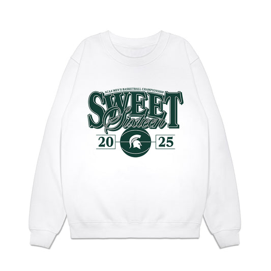 Michigan State - NCAA Men's Basketball : Colin Walton - NCAA® March Madness® 2025 Sweet 16 Premium Crewneck Sweatshirt-0
