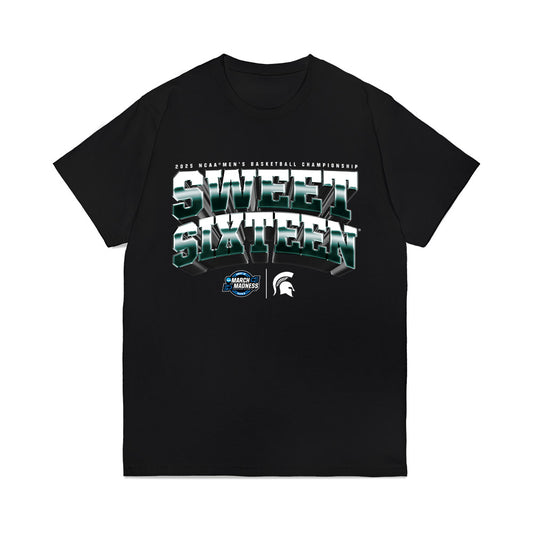 Michigan State - NCAA Men's Basketball : - NCAA® March Madness® 2025 Sweet 16 Team Premium T-Shirt-0