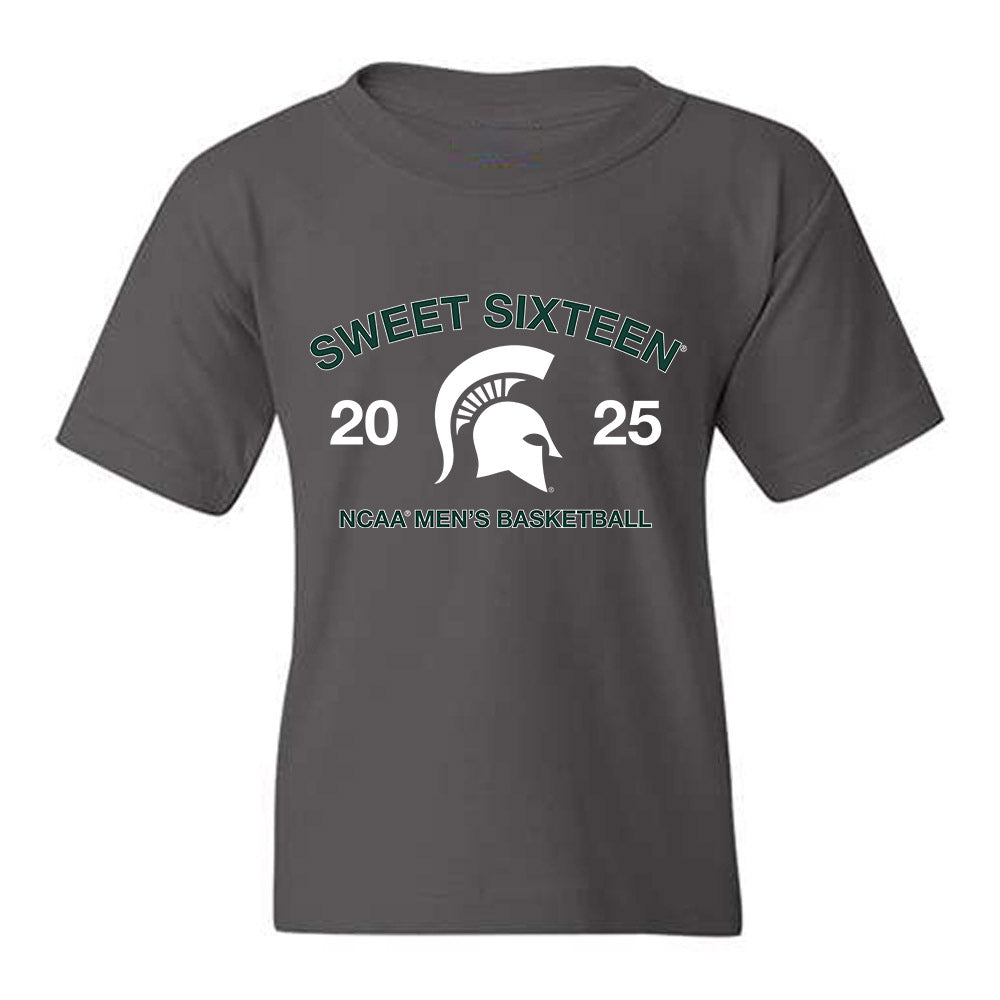 Michigan State - NCAA Men's Basketball : - NCAA® March Madness® 2025 Sweet 16 Roster Youth T-Shirt-0