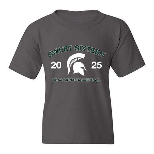 Michigan State - NCAA Men's Basketball : - NCAA® March Madness® 2025 Sweet 16 Roster Youth T-Shirt-0