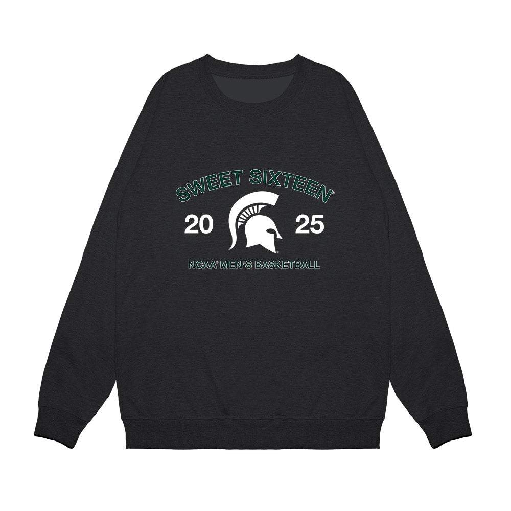 Michigan State - NCAA Men's Basketball : - NCAA® March Madness® 2025 Sweet 16 Roster Premium Crewneck Sweatshirt-0