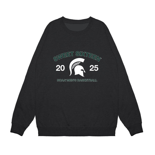 Michigan State - NCAA Men's Basketball : - NCAA® March Madness® 2025 Sweet 16 Roster Premium Crewneck Sweatshirt-0