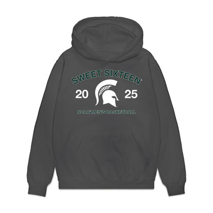 Michigan State - NCAA Men's Basketball : - NCAA® March Madness® 2025 Sweet 16 Roster Premium Hooded Sweatshirt-0