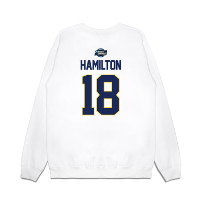 Marquette - NCAA Men's Basketball : Caedin Hamilton - NCAA® March Madness® 2025 Sweet Sixteen Shersey Premium Crewneck Sweatshirt-1
