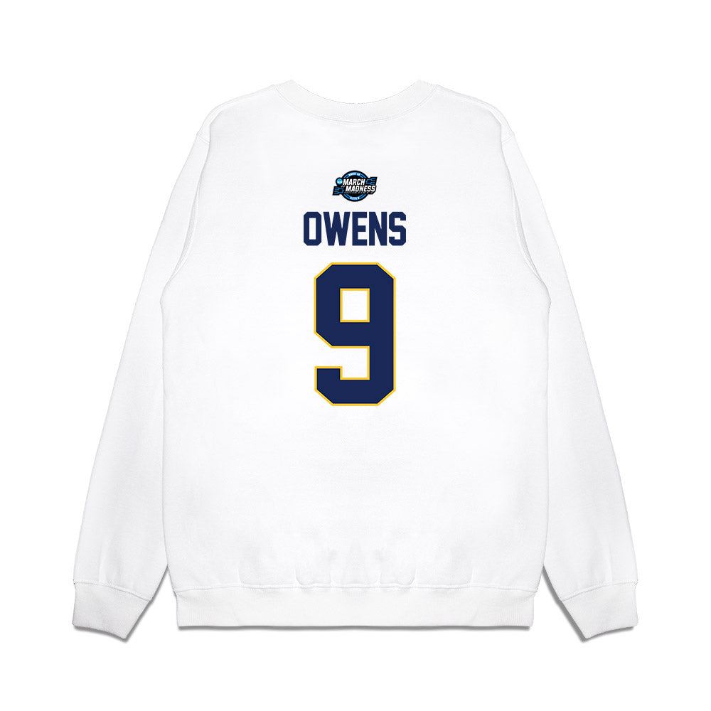 Marquette - NCAA Men's Basketball : Damarius Owens - NCAA® March Madness® 2025 Sweet Sixteen Shersey Premium Crewneck Sweatshirt-1
