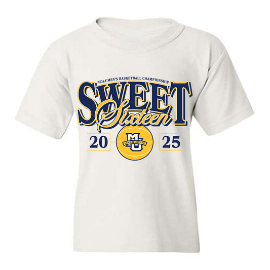 Marquette - NCAA Men's Basketball : Sheek Pearson - NCAA® March Madness® 2025 Sweet Sixteen Shersey Youth T-Shirt-0