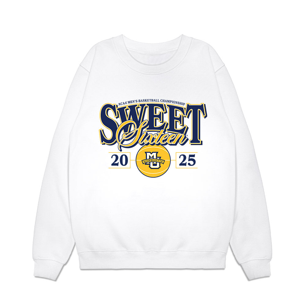 Marquette - NCAA Men's Basketball : Damarius Owens - NCAA® March Madness® 2025 Sweet Sixteen Shersey Premium Crewneck Sweatshirt-0