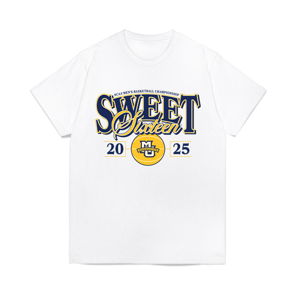 Marquette - NCAA Men's Basketball : Caedin Hamilton - NCAA® March Madness® 2025 Sweet Sixteen Shersey Premium T-Shirt-0