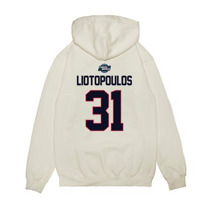 St. Johns - NCAA Men's Basketball : Lefteris Liotopoulos - NCAA® March Madness® 2025 Sweet Sixteen Shersey Premium Hooded Sweatshirt-1