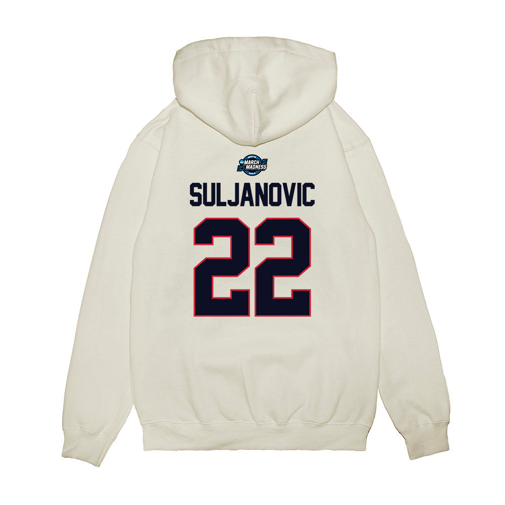 St. Johns - NCAA Men's Basketball : Imran Suljanovic - NCAA® March Madness® 2025 Sweet Sixteen Shersey Premium Hooded Sweatshirt-1