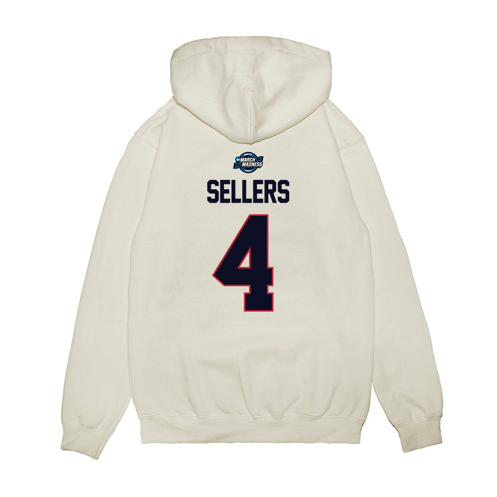 St. Johns - NCAA Men's Basketball : Oziyah Sellers - NCAA® March Madness® 2025 Sweet Sixteen Shersey Premium Hooded Sweatshirt-1