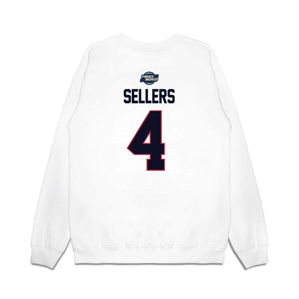 St. Johns - NCAA Men's Basketball : Oziyah Sellers - NCAA® March Madness® 2025 Sweet Sixteen Shersey Premium Crewneck Sweatshirt-1