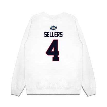 St. Johns - NCAA Men's Basketball : Oziyah Sellers - NCAA® March Madness® 2025 Sweet Sixteen Shersey Premium Crewneck Sweatshirt-1