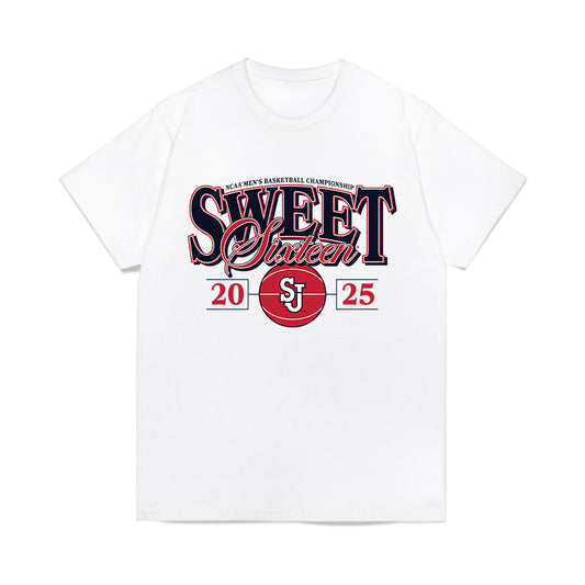 St. Johns - NCAA Men's Basketball : Imran Suljanovic - NCAA® March Madness® 2025 Sweet Sixteen Shersey Premium T-Shirt-0