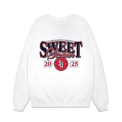 St. Johns - NCAA Men's Basketball : Kelvin Odih - NCAA® March Madness® 2025 Sweet Sixteen Shersey Premium Crewneck Sweatshirt-0