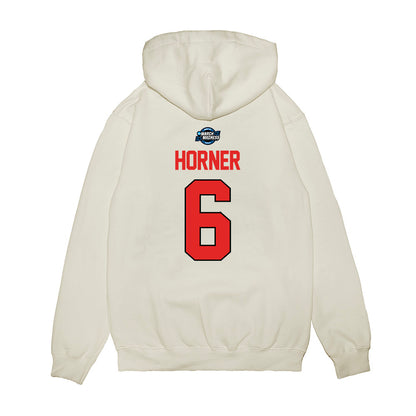 Texas Tech - NCAA Men's Basketball : Leon Horner - NCAA® March Madness® 2025 Sweet Sixteen Shersey Premium Hooded Sweatshirt-1