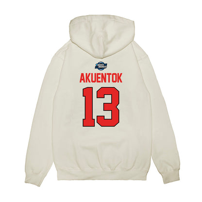Texas Tech - NCAA Men's Basketball : Marial Akuentok - NCAA® March Madness® 2025 Sweet Sixteen Shersey Premium Hooded Sweatshirt-1