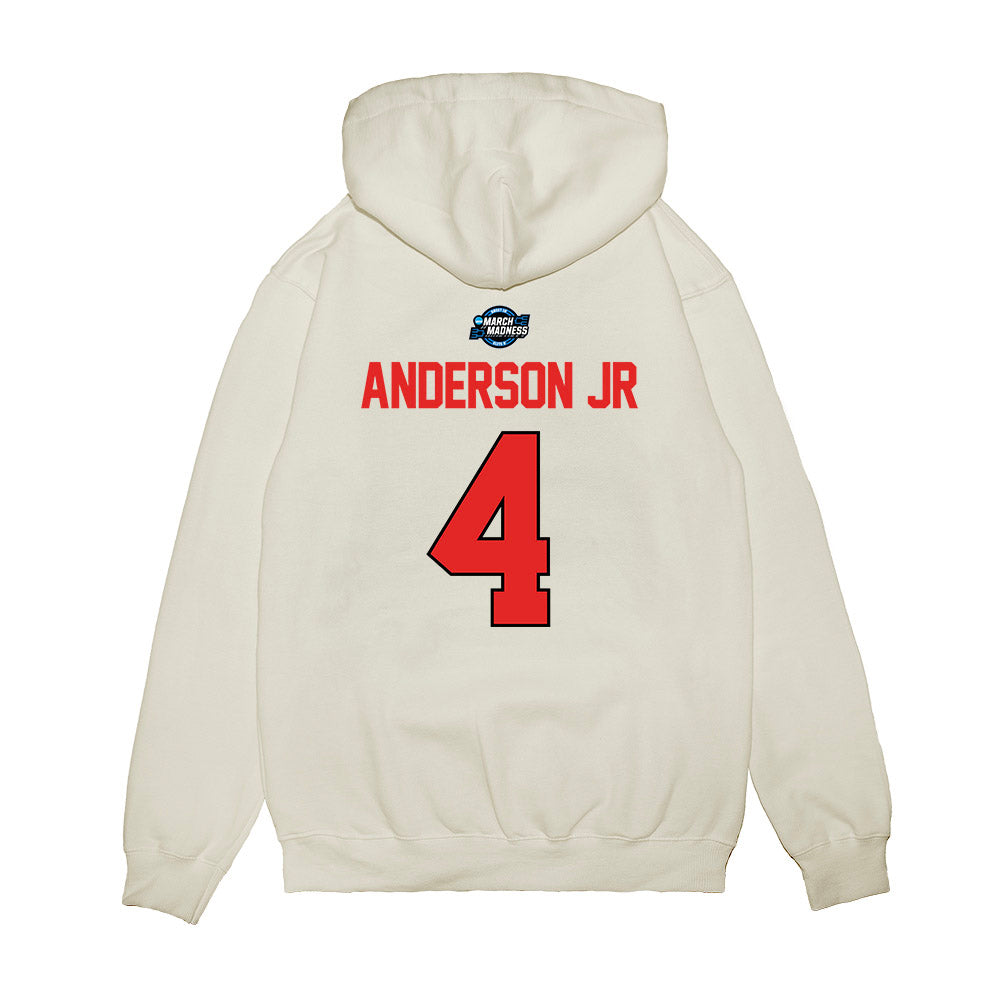 Texas Tech - NCAA Men's Basketball : Chris Anderson Jr - NCAA® March Madness® 2025 Sweet Sixteen Shersey Premium Hooded Sweatshirt-1