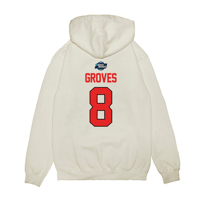 Texas Tech - NCAA Men's Basketball : Nolan Groves - NCAA® March Madness® 2025 Sweet Sixteen Shersey Premium Hooded Sweatshirt-1