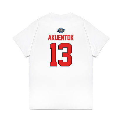 Texas Tech - NCAA Men's Basketball : Marial Akuentok - NCAA® March Madness® 2025 Sweet Sixteen Shersey Premium T-Shirt-1