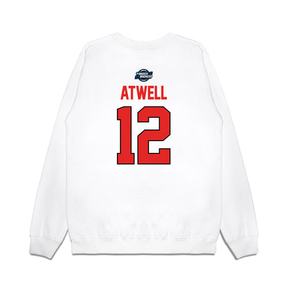 Texas Tech - NCAA Men's Basketball : Donovan Atwell - NCAA® March Madness® 2025 Sweet Sixteen Shersey Premium Crewneck Sweatshirt-1