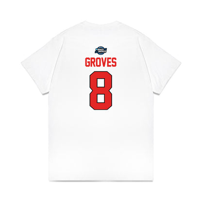 Texas Tech - NCAA Men's Basketball : Nolan Groves - NCAA® March Madness® 2025 Sweet Sixteen Shersey Premium T-Shirt-1