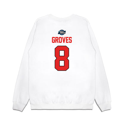 Texas Tech - NCAA Men's Basketball : Nolan Groves - NCAA® March Madness® 2025 Sweet Sixteen Shersey Premium Crewneck Sweatshirt-1