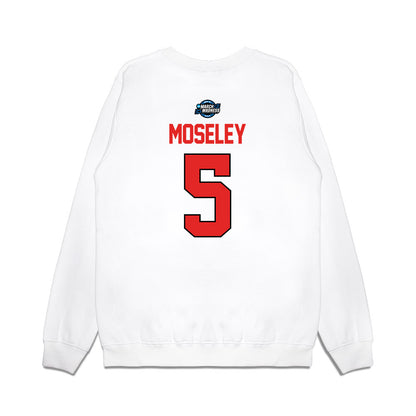 Texas Tech - NCAA Men's Basketball : Josiah Moseley - NCAA® March Madness® 2025 Sweet Sixteen Shersey Premium Crewneck Sweatshirt-1