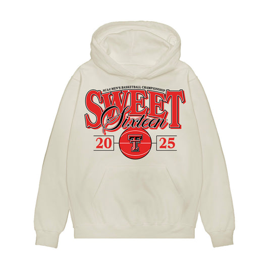 Texas Tech - NCAA Men's Basketball : Josiah Moseley - NCAA® March Madness® 2025 Sweet Sixteen Shersey Premium Hooded Sweatshirt-0