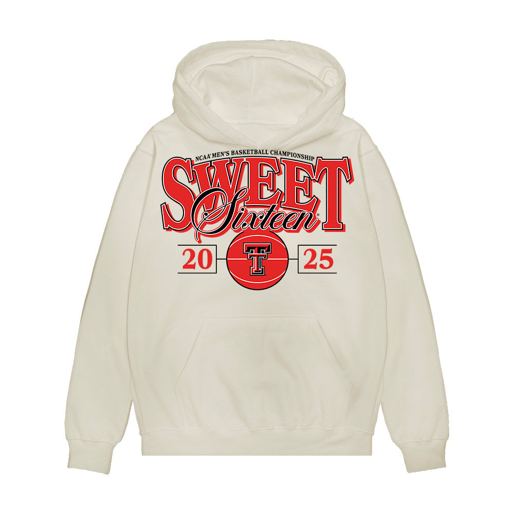 Texas Tech - NCAA Men's Basketball : JT Toppin - NCAA® March Madness® 2025 Sweet Sixteen Shersey Premium Hooded Sweatshirt-0