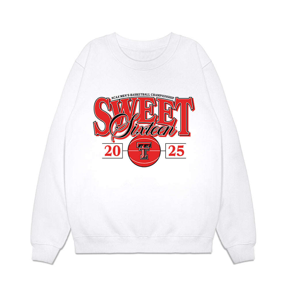 Texas Tech - NCAA Men's Basketball : Donovan Atwell - NCAA® March Madness® 2025 Sweet Sixteen Shersey Premium Crewneck Sweatshirt-0