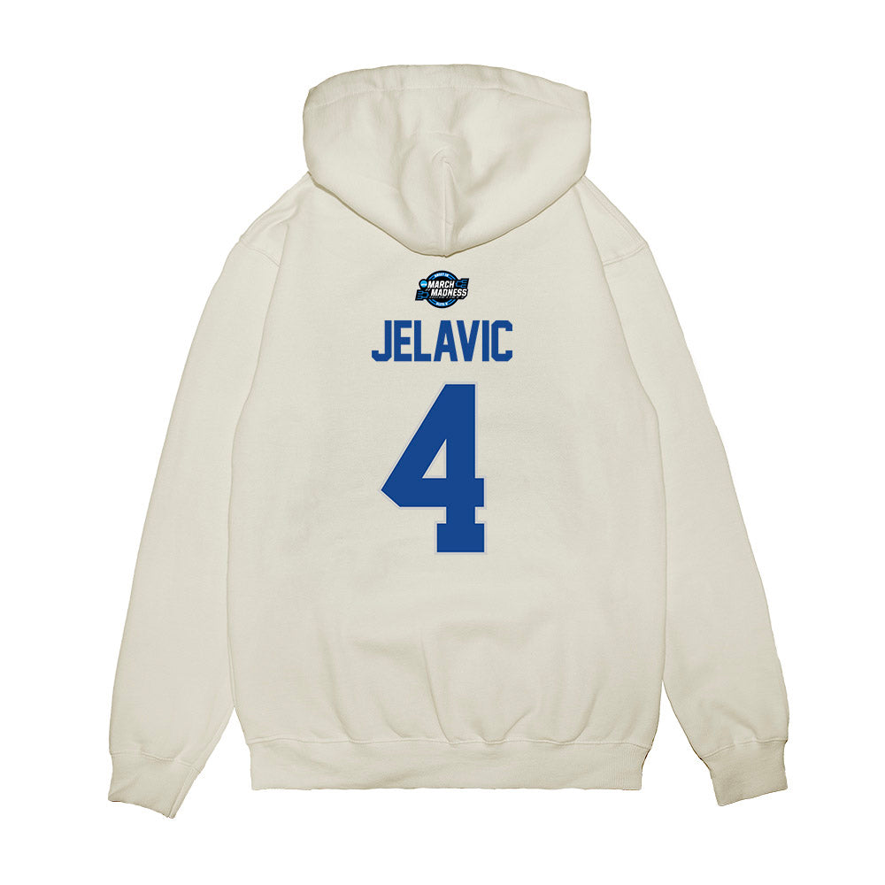 Kentucky - NCAA Men's Basketball : Andrija Jelavic - NCAA® March Madness® 2025 Sweet Sixteen Shersey Premium Hooded Sweatshirt-1