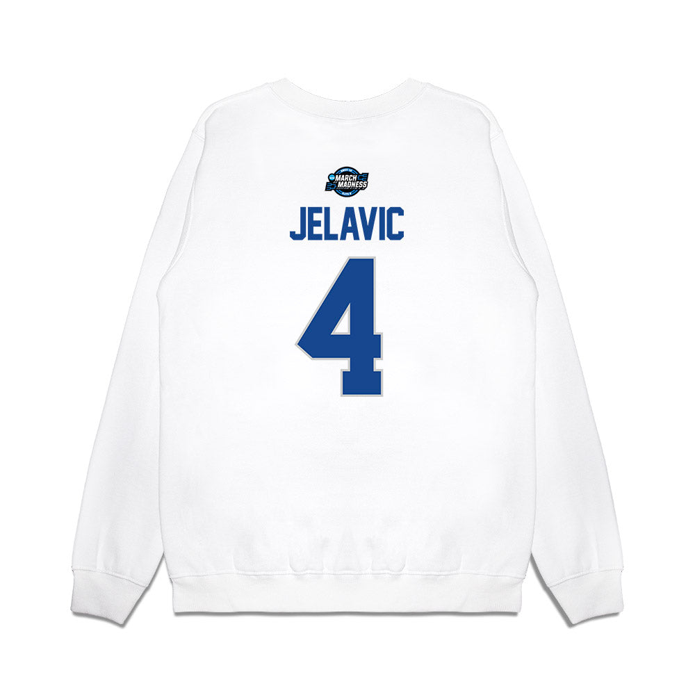 Kentucky - NCAA Men's Basketball : Andrija Jelavic - NCAA® March Madness® 2025 Sweet Sixteen Shersey Premium Crewneck Sweatshirt-1
