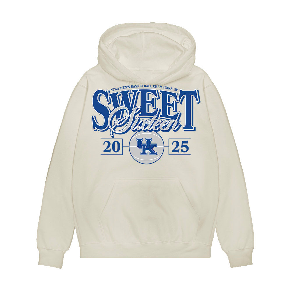 Kentucky - NCAA Men's Basketball : Trent Noah - NCAA® March Madness® 2025 Sweet Sixteen Shersey Premium Hooded Sweatshirt-0