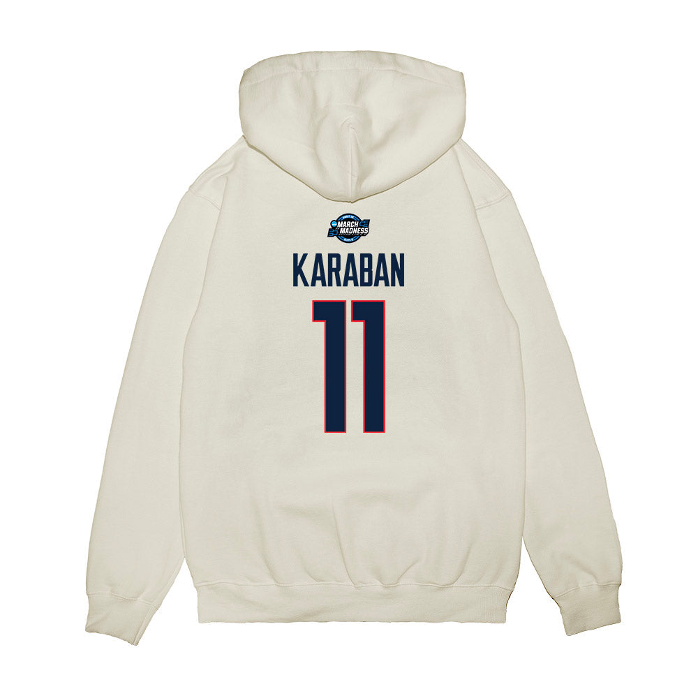 UConn - NCAA Men's Basketball : Alex Karaban - Premium Hooded Sweatshirt-1